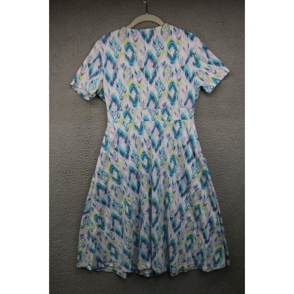 Fresh Produce Short Sleeve Icat Midi Dress-Small-Pockets - Picture 8 of 11